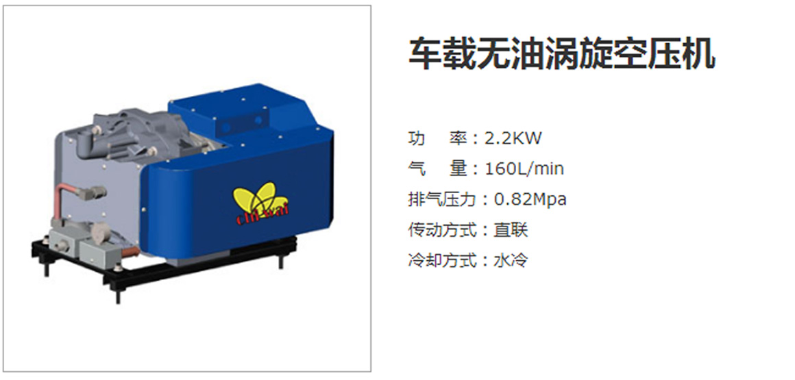 車載渦旋無油空壓機
